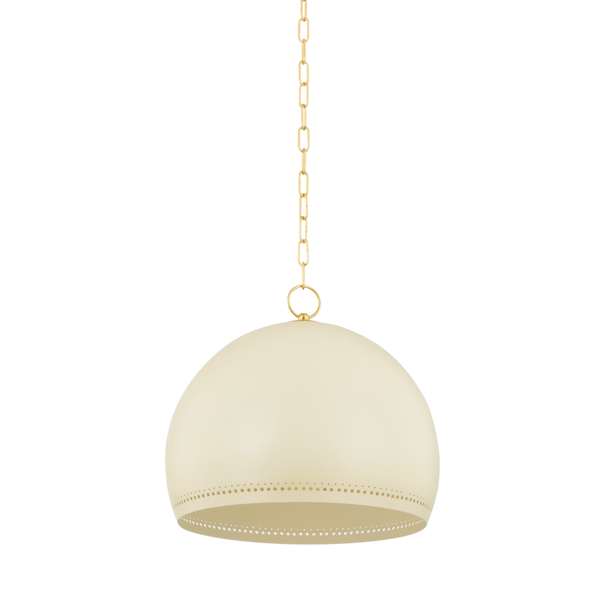 Mitzi ETNA AGED BRASS/SOFT CREAM 17.75W x 15.25H Pendant