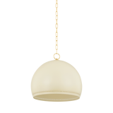 Mitzi ETNA AGED BRASS/SOFT CREAM 17.75W x 15.25H Pendant