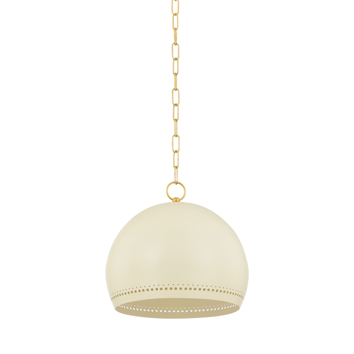 Mitzi ETNA AGED BRASS/SOFT CREAM 13.5W x 11.75H Pendant