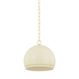 Mitzi ETNA AGED BRASS/SOFT CREAM 13.5W x 11.75H Pendant