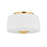 Mitzi CIELA Aged Brass 13.5W x 8H Flush Mount