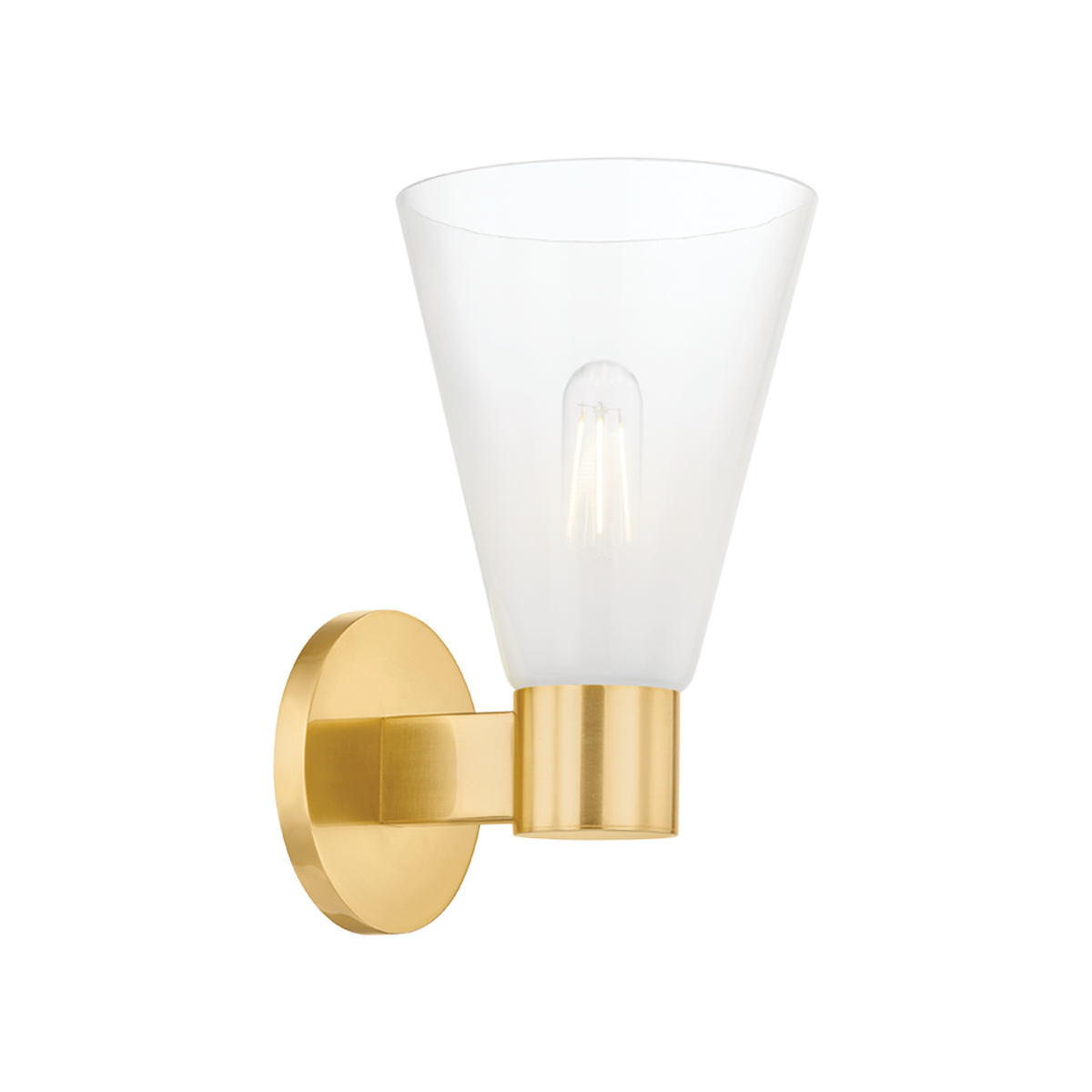 Mitzi ALMA Aged Brass 6W x 10.25H Wall Sconce