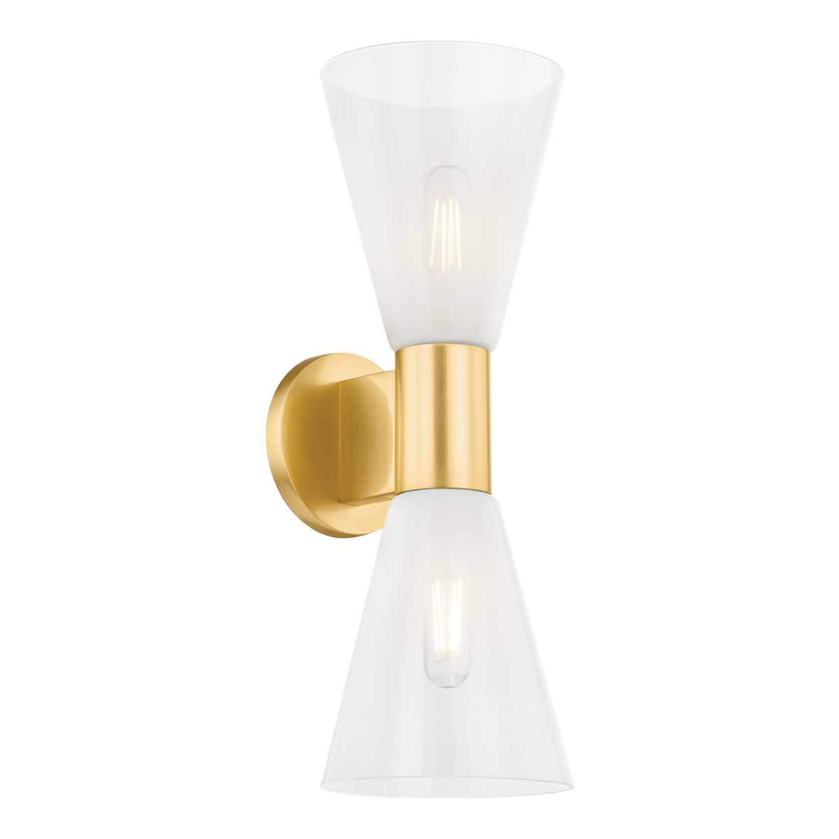 Mitzi ALMA Aged Brass 6W x 17.5H Wall Sconce