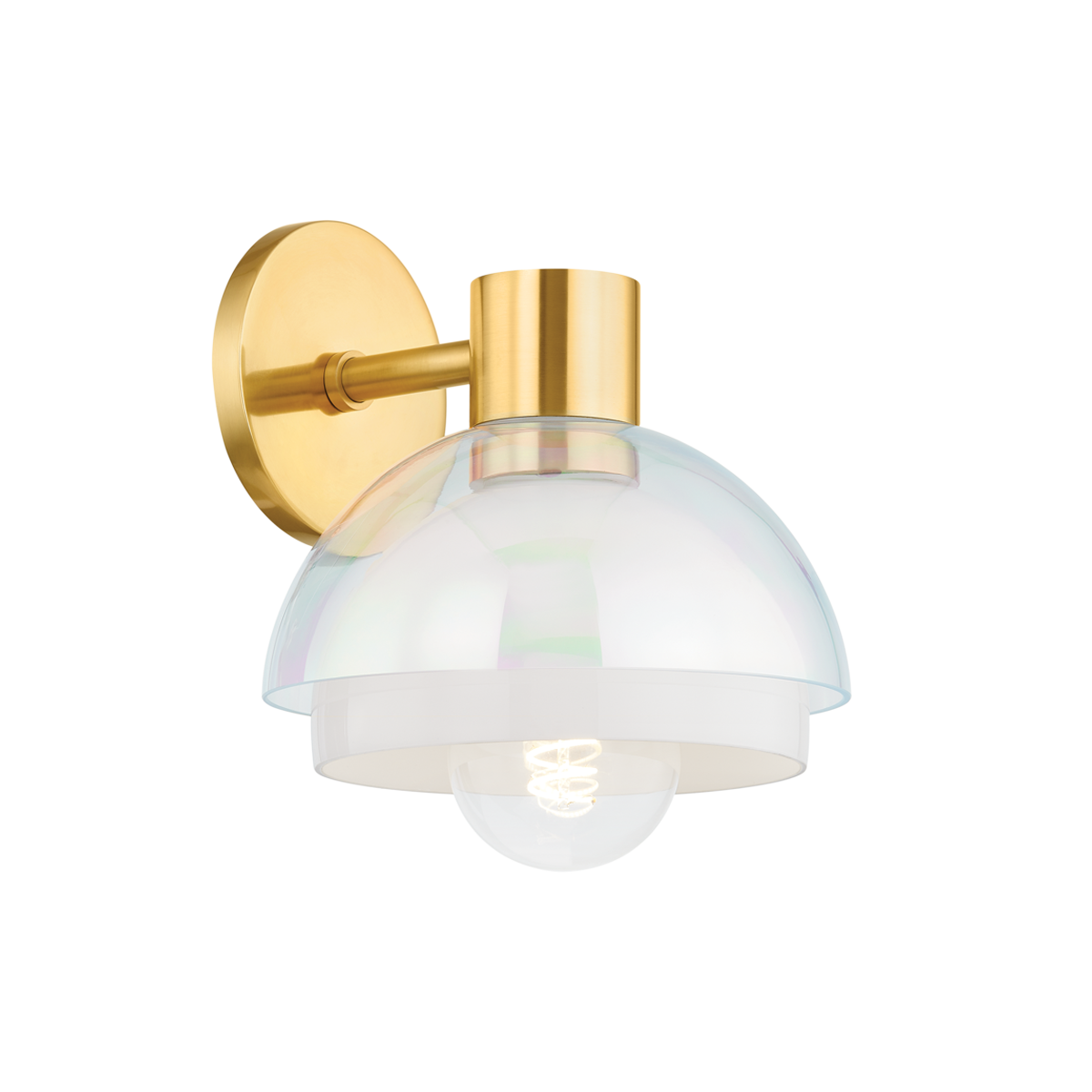 Mitzi MODENA Aged Brass 8W x 9.25H Wall Sconce