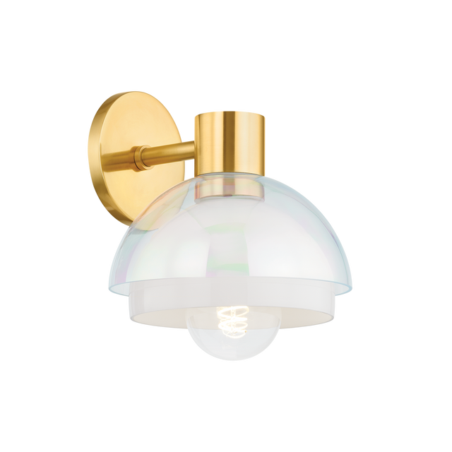 Mitzi MODENA Aged Brass 8W x 9.25H Wall Sconce