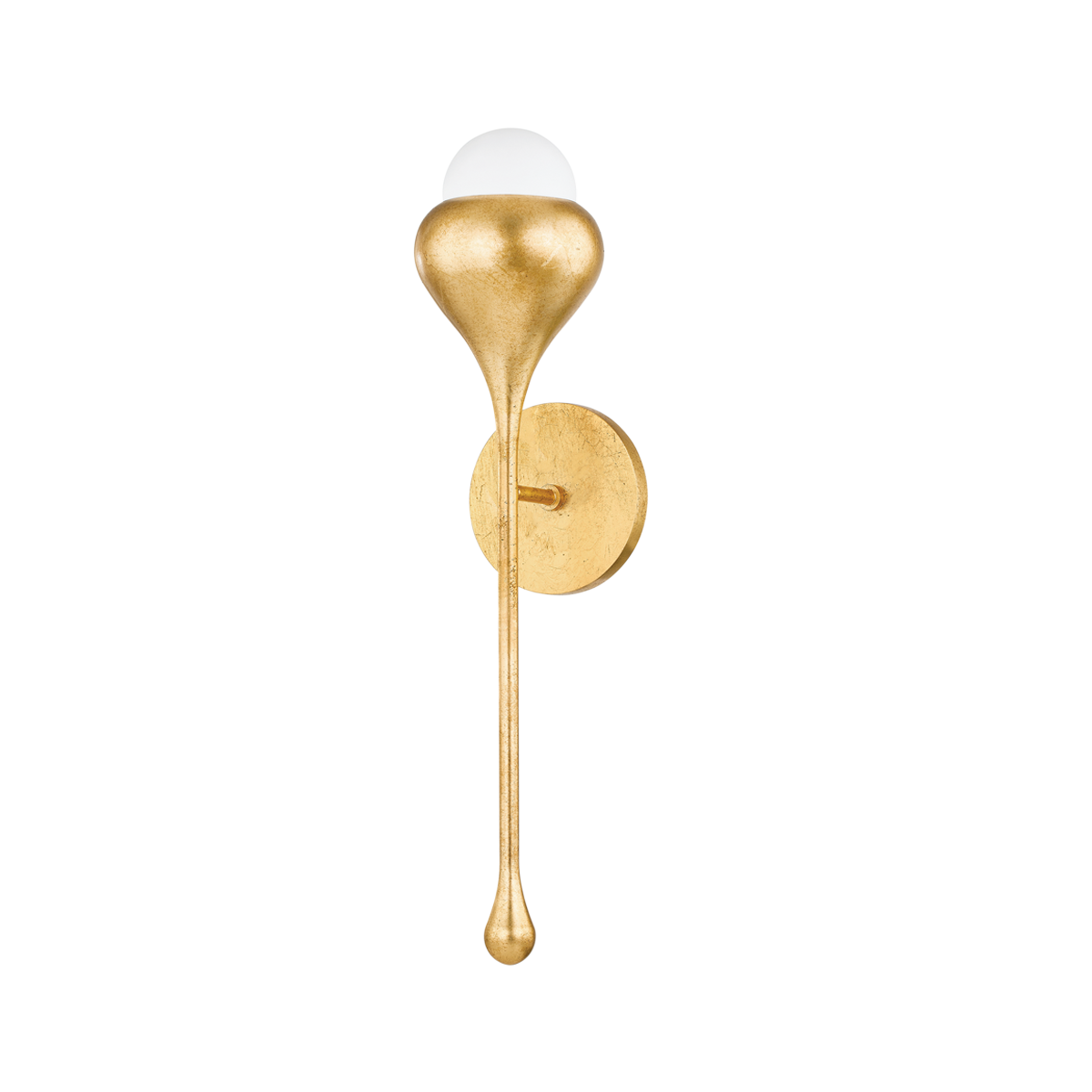 Mitzi LUCIEL Vintage Gold Leaf 4.75W x 20H Wall Sconce