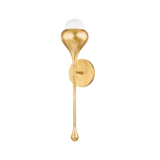 Mitzi LUCIEL Vintage Gold Leaf 4.75W x 20H Wall Sconce