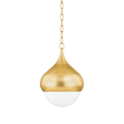 Mitzi LUCIEL Vintage Gold Leaf 11.75W x 17H Pendant