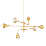Mitzi LUCIEL Vintage Gold Leaf 34.75W x 48L x 25.25H Chandelier
