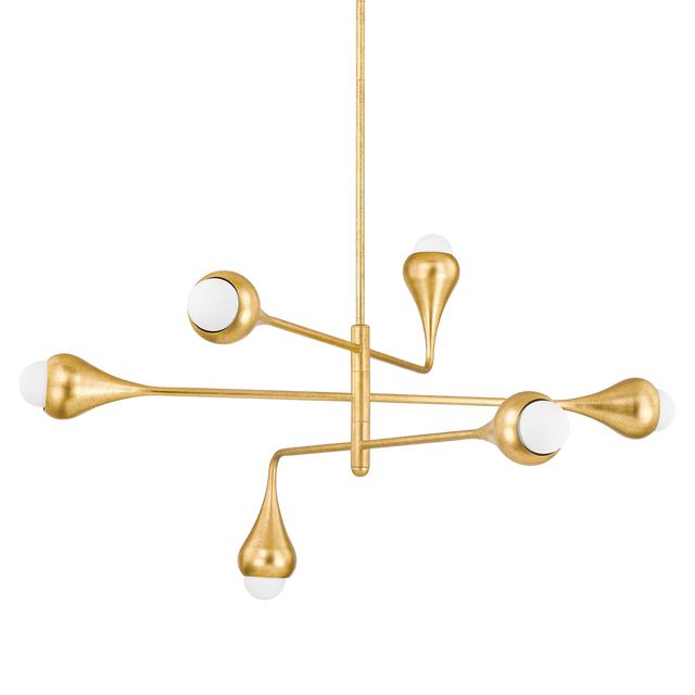 Mitzi LUCIEL Vintage Gold Leaf 34.75W x 48L x 25.25H Chandelier