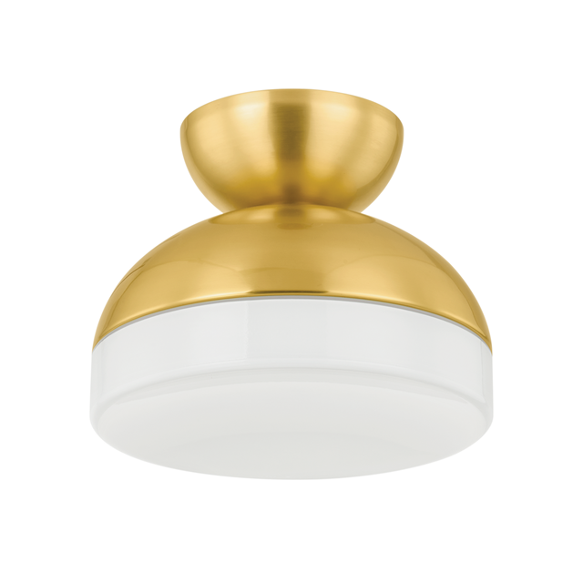 Mitzi RUE Aged Brass 11W x 8.75H Flush Mount