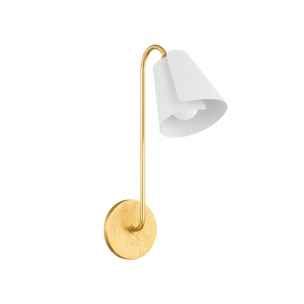 Mitzi LILA GOLD LEAF/TEXTURED ON WHITE COMBO 5.5W x 16.5H Wall Sconce