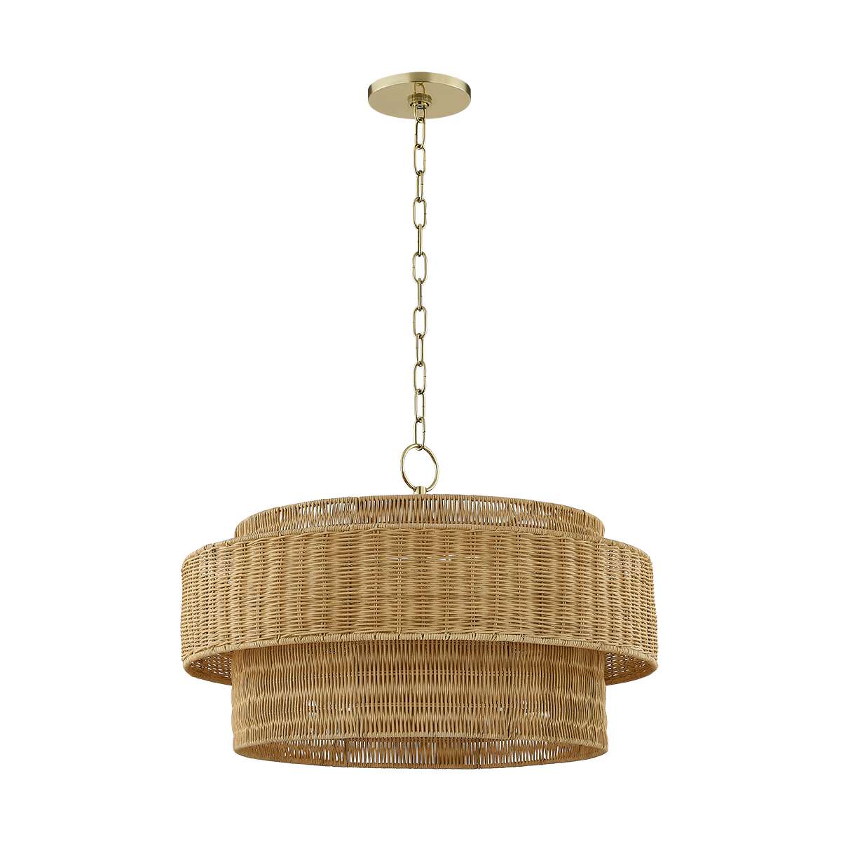 Mitzi DANICA AGED BRASS 24W x 16.25H Pendant