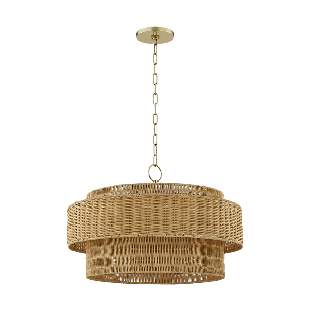 Mitzi DANICA AGED BRASS 24W x 16.25H Pendant