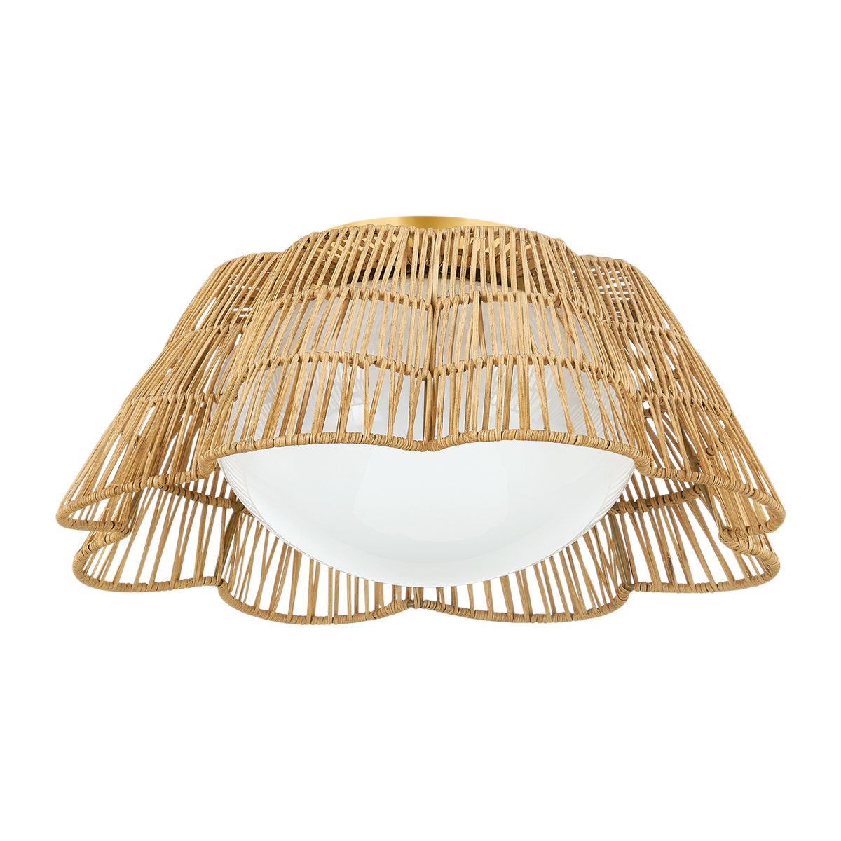 Mitzi ROSA Aged Brass 18W x 8H Flush Mount