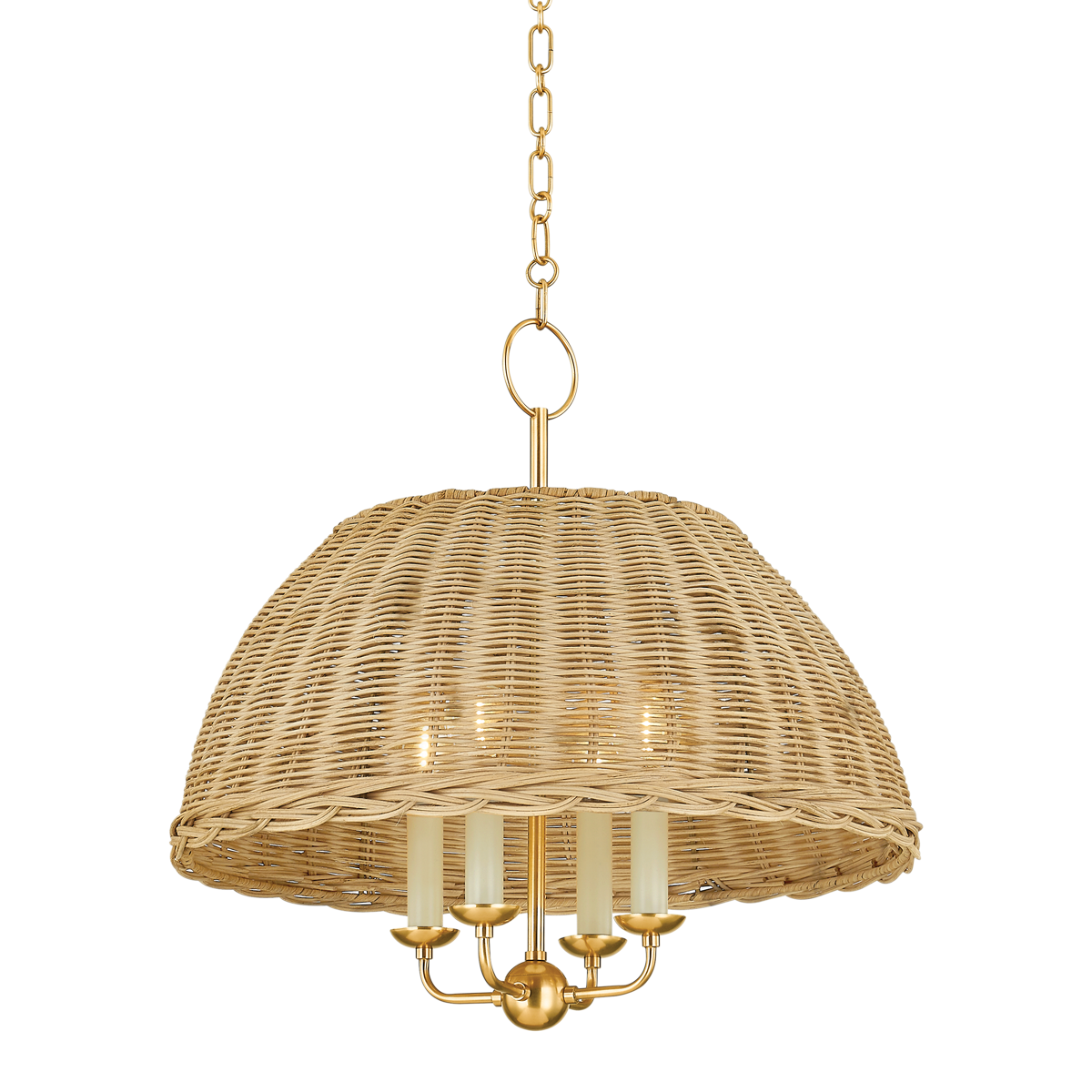 Mitzi ARWEN Aged Brass 20W x 19.75H Chandelier