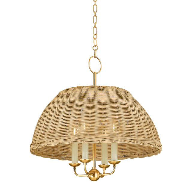 Mitzi ARWEN Aged Brass 20W x 19.75H Chandelier