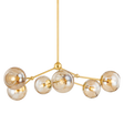 Mitzi TRIXIE Aged Brass 34.75W x 13.25H Chandelier