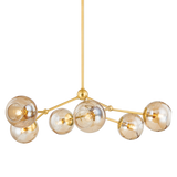 Mitzi TRIXIE Aged Brass 34.75W x 13.25H Chandelier