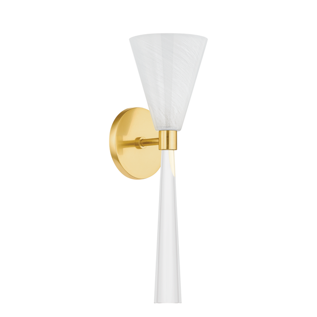 Mitzi AMARA Aged Brass 5.25W x 16.75H Wall Sconce