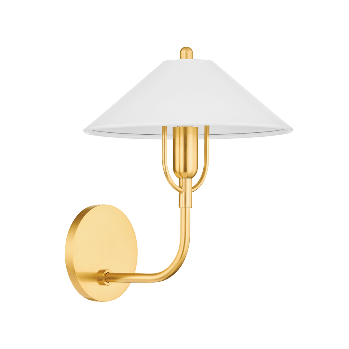 Mitzi MARIEL AGED BRASS/SOFT WHITE 9.75W x 12H Wall Sconce
