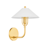 Mitzi MARIEL AGED BRASS/SOFT WHITE 9.75W x 12H Wall Sconce