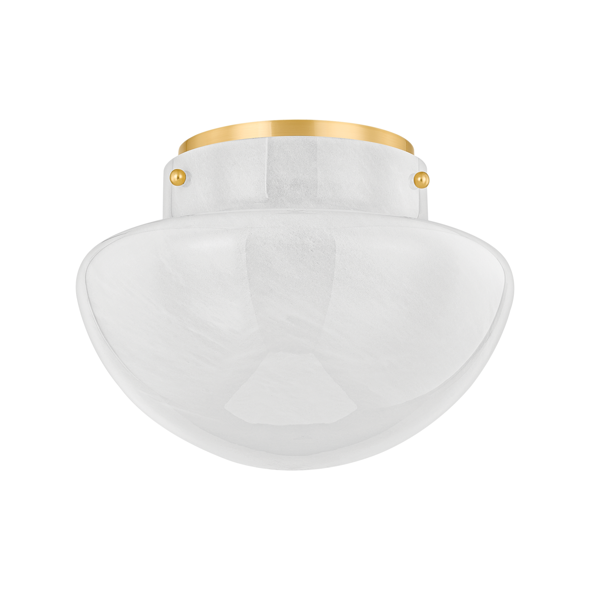 Mitzi LILOU Aged Brass 13W x 9.5H Flush Mount