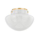 Mitzi LILOU Aged Brass 13W x 9.5H Flush Mount