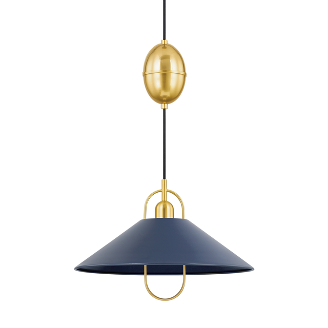 Mitzi MARIEL AGED BRASS/SOFT NAVY 18W x 12H Pendant