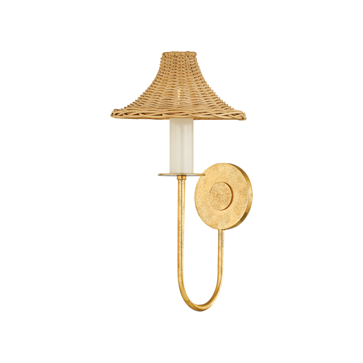 Mitzi TWILA Vintage Gold Leaf 8.75W x 17.25H Wall Sconce