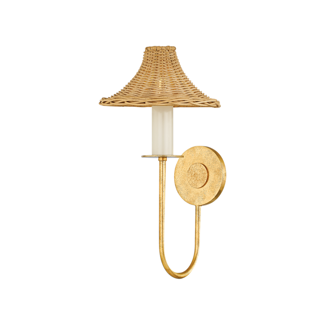 Mitzi TWILA Vintage Gold Leaf 8.75W x 17.25H Wall Sconce