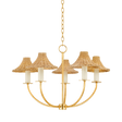 Mitzi TWILA Vintage Gold Leaf 30.25W x 19.75H Chandelier