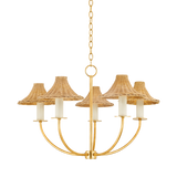 Mitzi TWILA Vintage Gold Leaf 30.25W x 19.75H Chandelier