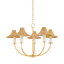 Mitzi TWILA Vintage Gold Leaf 30.25W x 19.75H Chandelier