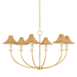 Mitzi TWILA Vintage Gold Leaf 40.25W x 22.25H Chandelier