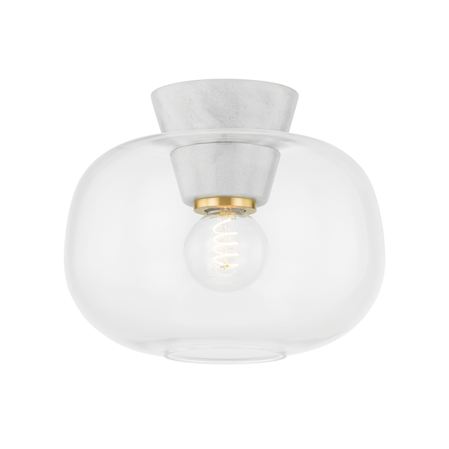 Mitzi ARIELLA AGED BRASS 12W x 10H Flush Mount