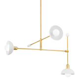 Mitzi BILLIE AGED BRASS/SOFT WHITE 36W x 37.25L x 23.25H Chandelier