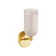 Mitzi Liba Aged Brass/Soft Peignoir 4.75W x 10.25H Wall Sconce