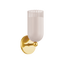 Mitzi Liba Aged Brass/Soft Peignoir 4.75W x 10.25H Wall Sconce