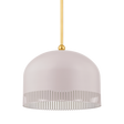 Mitzi Liba Aged Brass/Soft Peignoir 15W x 10.5H Pendant