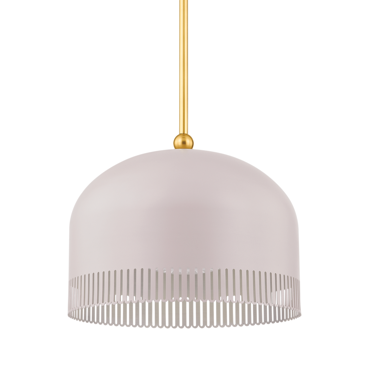 Mitzi Liba Aged Brass/Soft Peignoir 15W x 10.5H Pendant