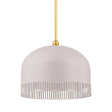 Mitzi Liba Aged Brass/Soft Peignoir 15W x 10.5H Pendant