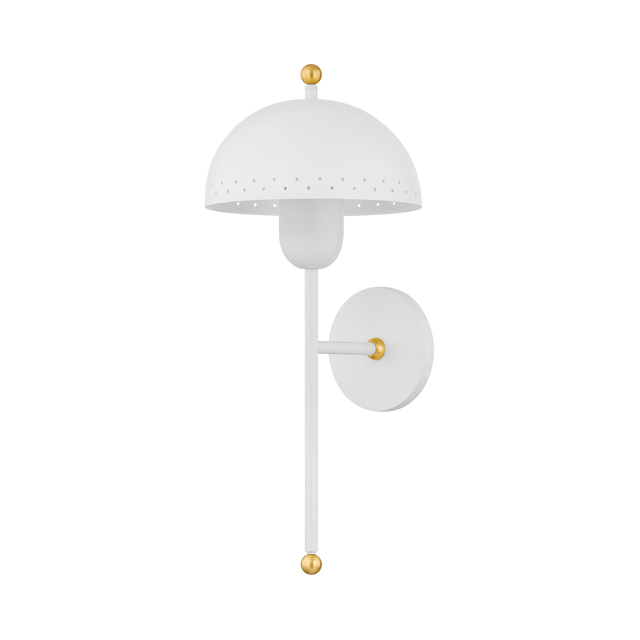 Mitzi Jojo AGED BRASS/SOFT WHITE 7.75W x 18.75H Wall Sconce