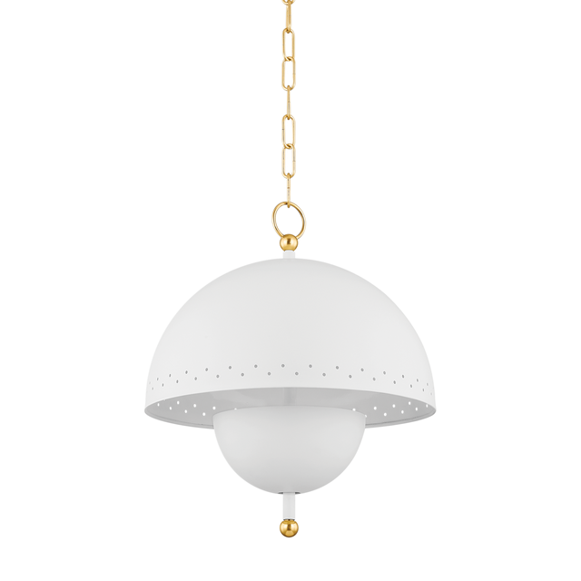 Mitzi Jojo AGED BRASS/SOFT WHITE 15W x 17.75H Pendant