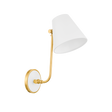 Mitzi Georgann AGED BRASS/SOFT WHITE 7W x 15.5H Wall Sconce
