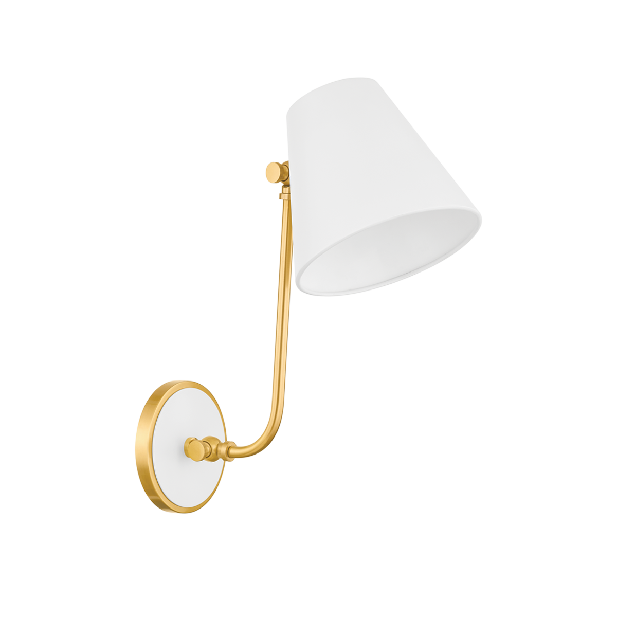 Mitzi Georgann AGED BRASS/SOFT WHITE 7W x 15.5H Wall Sconce