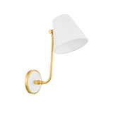 Mitzi Georgann AGED BRASS/SOFT WHITE 7W x 15.5H Wall Sconce