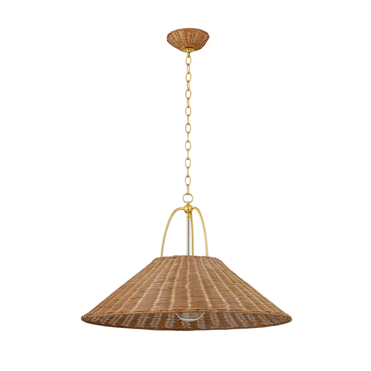 Mitzi Davida Aged Brass 30W x 19H Pendant