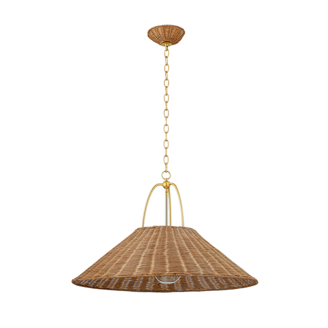 Mitzi Davida Aged Brass 30W x 19H Pendant