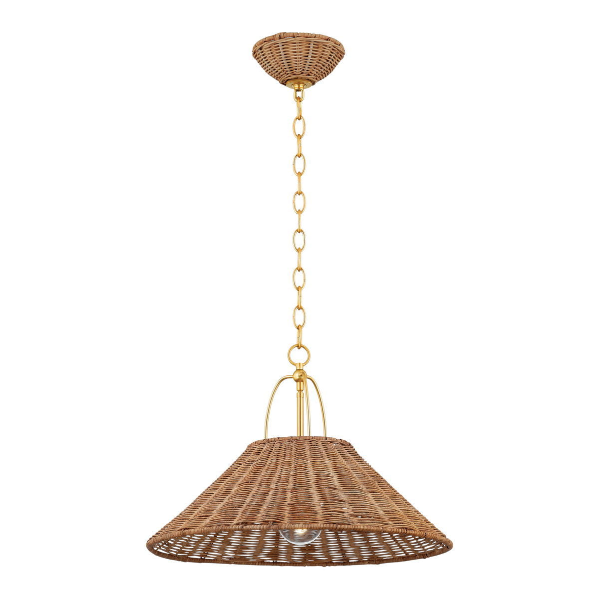 Mitzi Davida Aged Brass 20W x 13.75H Pendant